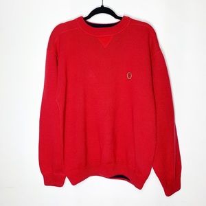 Tommy Hilfilger crew neck sweater red size Large